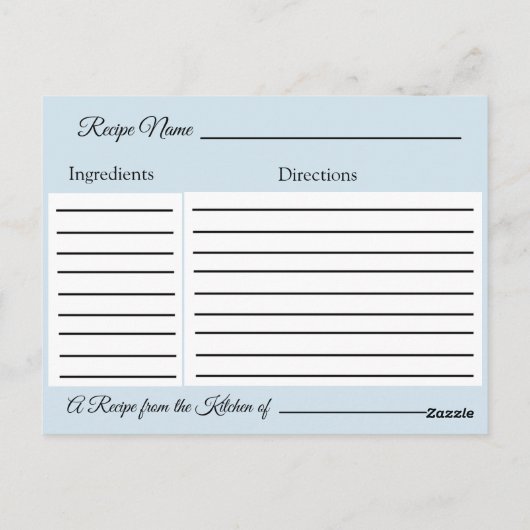 Blue Mandala & Gold bruiloft Recipe Kaart (Achterkant)