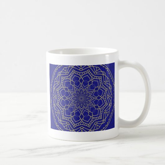 Blue Mandala Koffiemok (Rechts)