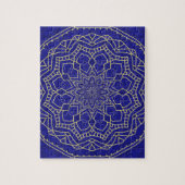 Blue Mandala Legpuzzel (Verticaal)