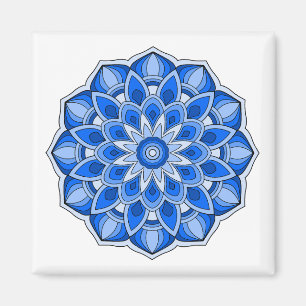 Blue Mandala Magneet