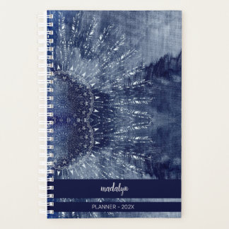 Blue Mandala Monogrammed Planner