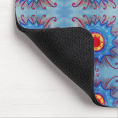 Blue mandala Mousepad Muismat (Hoek)