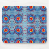 Blue mandala Mousepad Muismat (Voorkant)