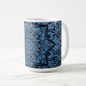 Blue Mandala Mug Koffiemok (Voorkant rechts)