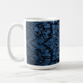 Blue Mandala Mug Koffiemok (Links)