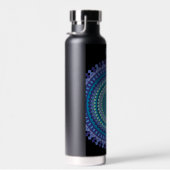 Blue Mandala Naam toevoegen Waterfles (Rechts)