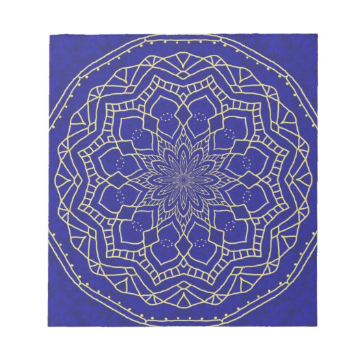 Blue Mandala Notitieblok (Voorkant)