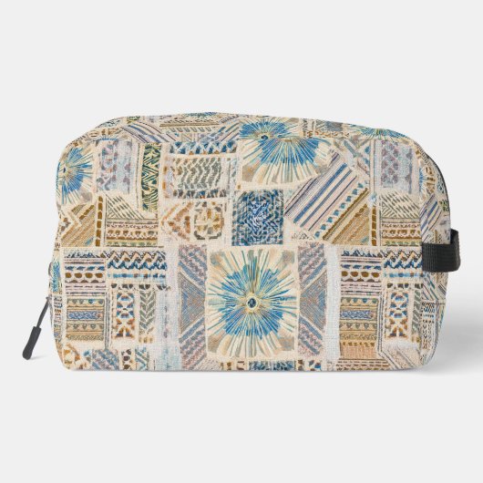 Blue Mandala Patchwork Toilettas Toilettasje (Achterkant)