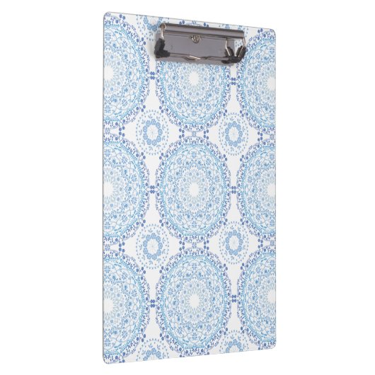 Blue Mandala Pattern Clip Board Klembord (Rechts)
