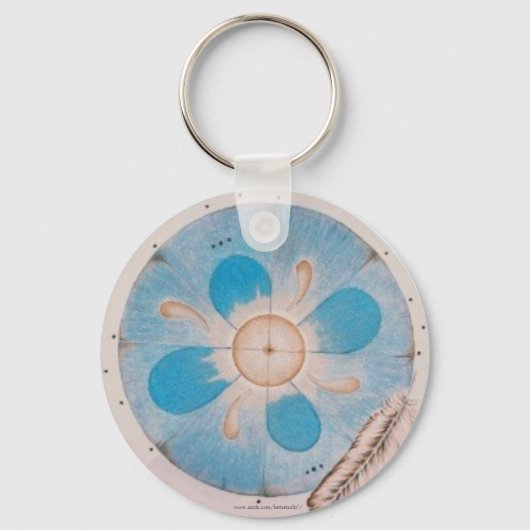 Blue Mandala sleutelhanger (Voorkant)