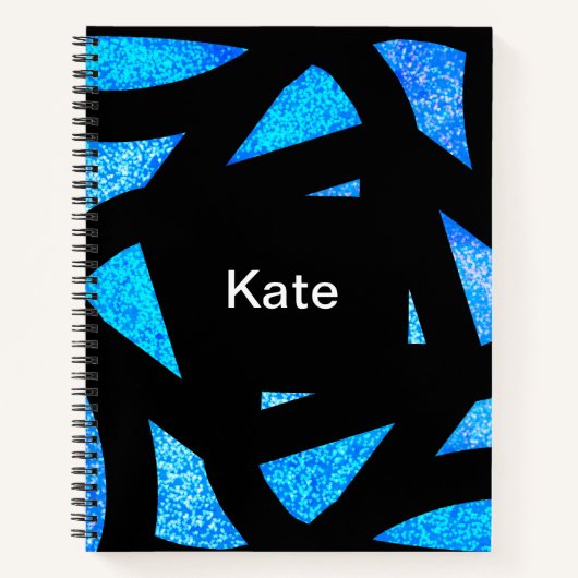 Blue Mandala Sparkles Notitieboek (Voorkant)