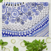 Blue Mandala Tea Towel Theedoek (Gevouwen)