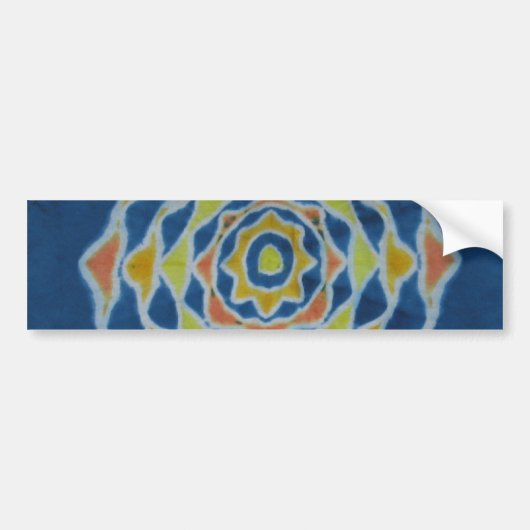 Blue Mandala Tie Dye Sticker (Voorkant)