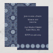 Blue Mandala Uitnodiging (Voorkant / Achterkant)