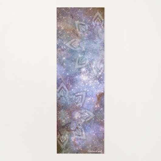 Blue Mandala Universe Zen Yogamat (Voorkant)