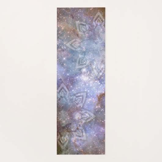 Blue Mandala Universe Zen Yogamat (Achterkant)