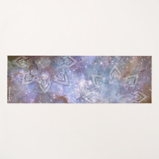 Blue Mandala Universe Zen Yogamat (Voorkant (horizontaal))