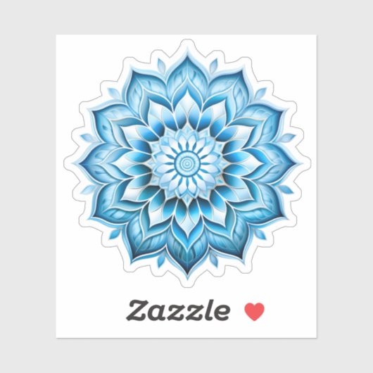 Blue Mandala vinyl sticker (Vel)