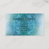 Blue Mandala Visitekaartje (Achterkant)