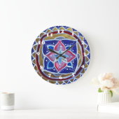 Blue Mandala Wall klok (Huis)