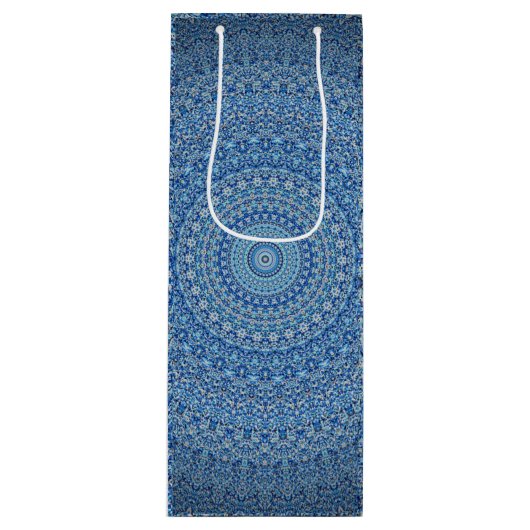 Blue Mandala Wijn Cadeautas (Voorkant)