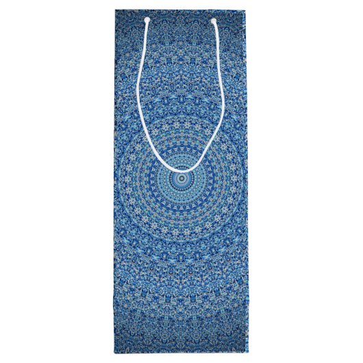 Blue Mandala Wijn Cadeautas (Achterkant)