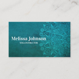Blue Mandala Yoga Meditation Afsprakenkaartje