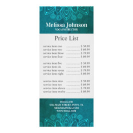 Blue Mandala Yoga Meditation Business Reclamekaart