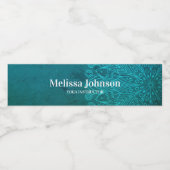 Blue Mandala Yoga Meditation Waterfles Etiket (Enkel label)