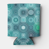 Blue Mandalas Abstract Ornate Pattern Blikjeskoeler (Voorkant)