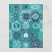 Blue Mandalas Abstract  patroon Briefkaart (Voorkant)