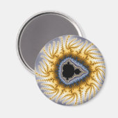 Blue Mandel - Fractal Magneet (Voorkant / Achterkant)