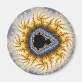 Blue Mandel - Fractal Magneet (Voorkant)