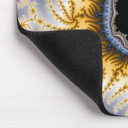 Blue Mandel - Fractal Mousepad Muismat (Hoek)