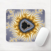 Blue Mandel - Fractal Mousepad Muismat (Met muis)