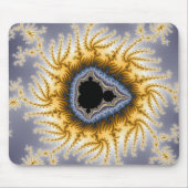 Blue Mandel - Fractal Mousepad Muismat (Voorkant)