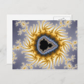 Blue Mandelbrot - Fractal Briefkaart (Voorkant / Achterkant)