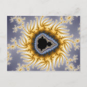 Blue Mandelbrot - Fractal Briefkaart (Voorkant)