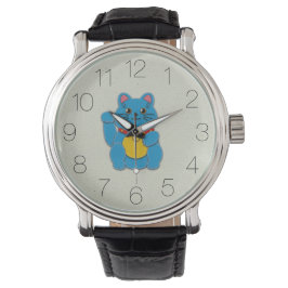 Blue Maneki-Neko's stabiliteitsklok Horloge