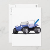 Blue Manx Side Briefkaart (Voorkant / Achterkant)