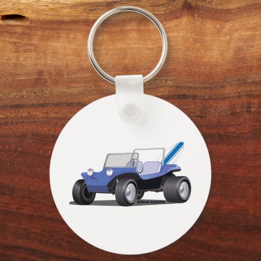 Blue Manx Side Sleutelhanger (Voorkant)