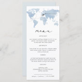 Blue Map Destination Dinner Menu | Carmen (Voorkant / Achterkant)