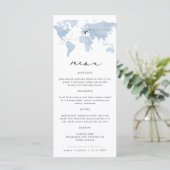 Blue Map Destination Dinner Menu | Carmen (Staand voorkant)
