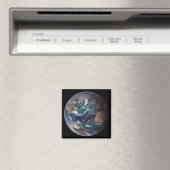 Blue Marble Aarde (Westelijk Halfrond) Magneet (Insitu (Vaatwasser))