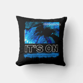 Blue Marble Abstract Acrylic Street Graphic Kussen