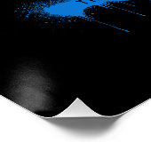 Blue Marble Abstract Acrylic Street Graphic Perfect Poster (Hoek)