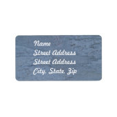 Blue Marble Address Sticker (Voorkant)