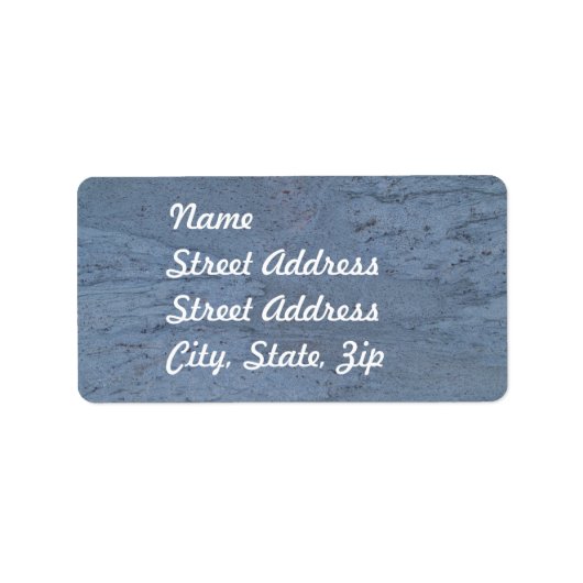 Blue Marble Address Sticker (Voorkant)
