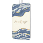 Blue Marble Agate Gold Glitter - op maat gemaakt Luchtverfrisser (Links)