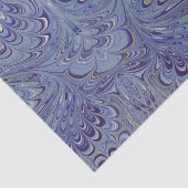 Blue Marble Agate Swirl Stone Peacock Gift Tissue Tissuepapier (Detail)